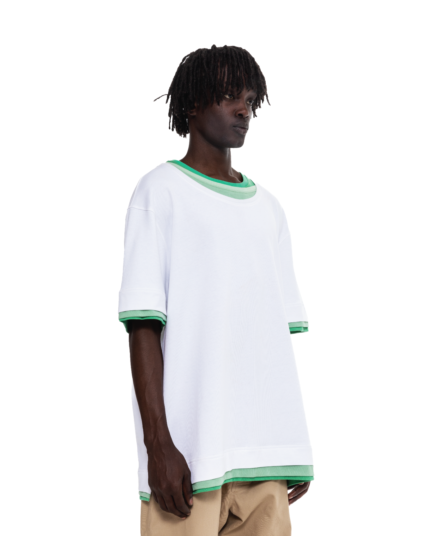 Aris Tatalovich Triple Layer Green Tone T-Shirt
