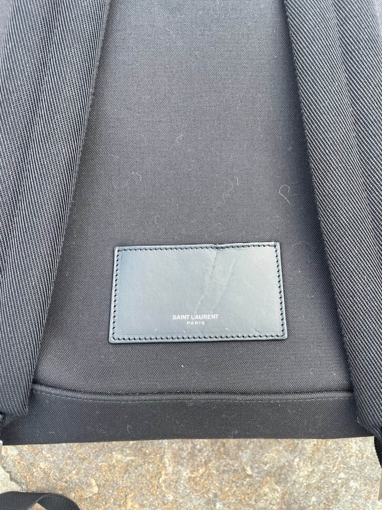 Saint Laurent Pink Tiger Print City Canvas Backpack