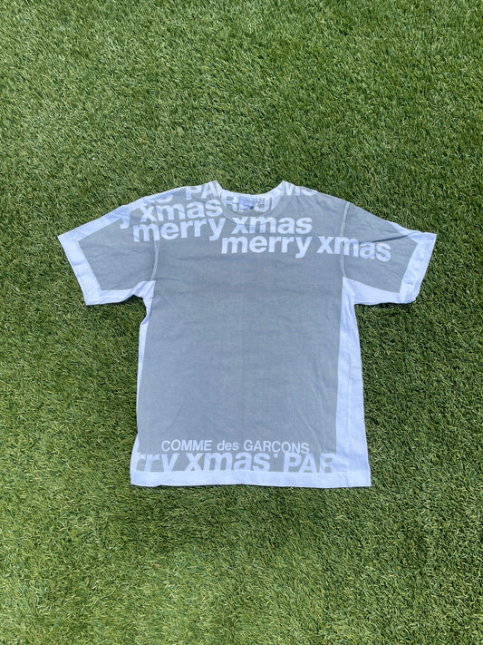 Comme Des Garçons PARFUMS ‘Merry XMAS’ Trompe l’oeil Double T-Shirt