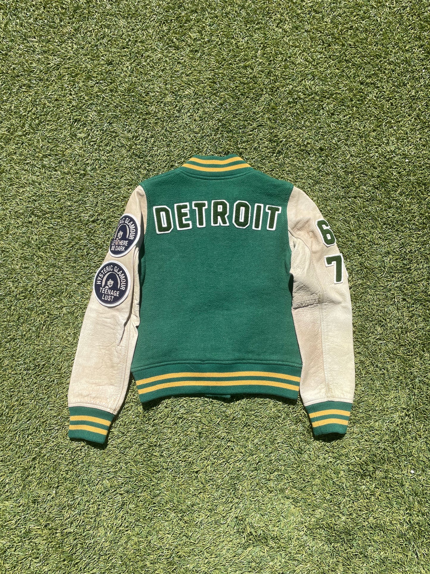Hysteric Glamour Detroit Wool Patchwork Varsity Jacket