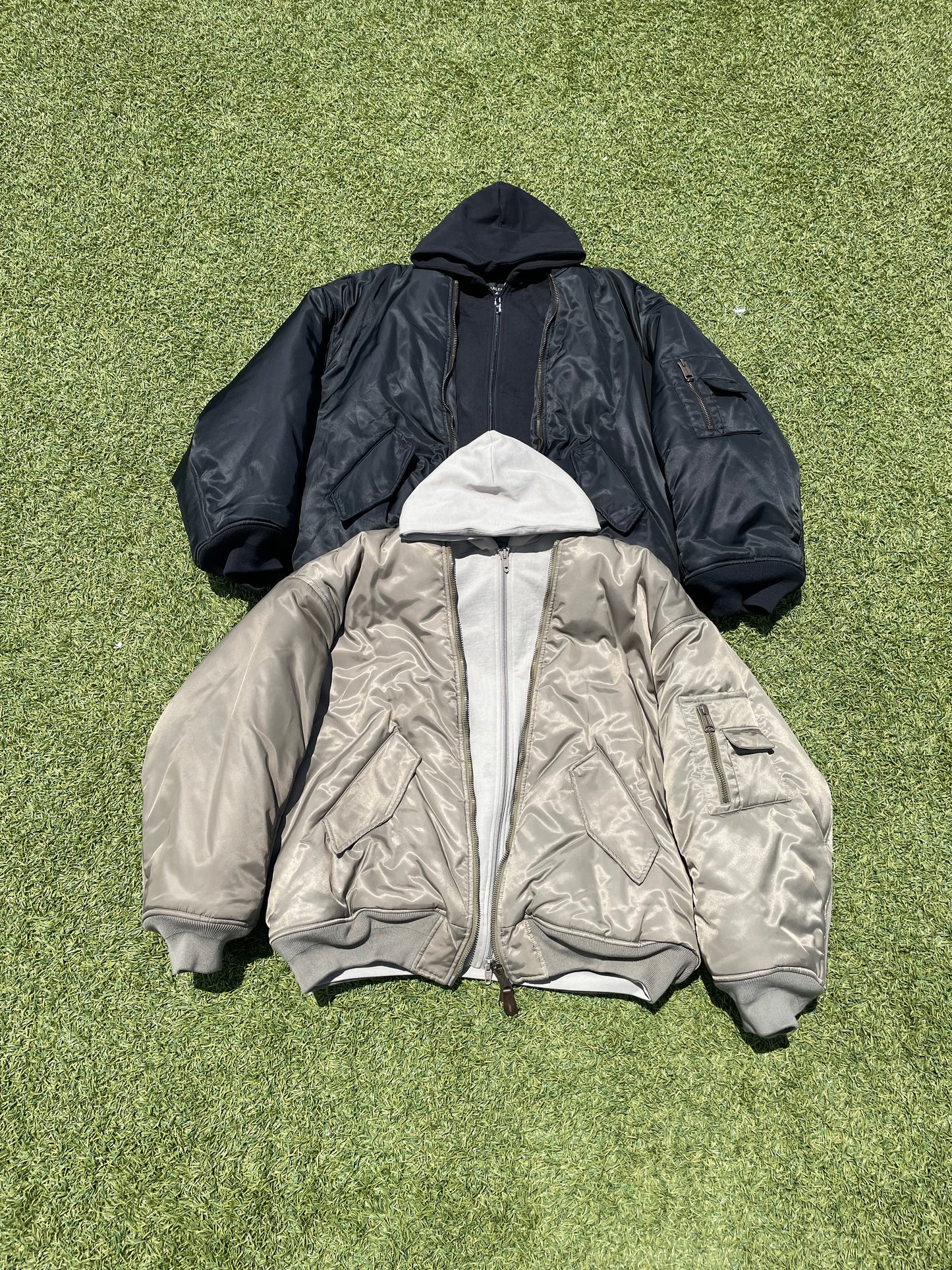 SS23 “Mudshow” - Balenciaga All In Padded Beige Bomber Jacket