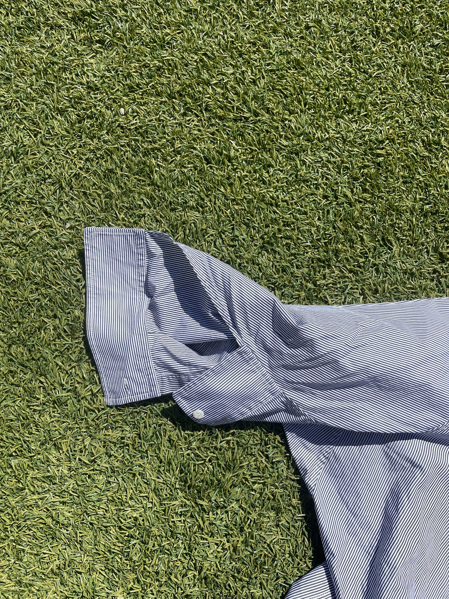 SS22 Balenciaga “YE24” Twisted Swing Stripe Button Up