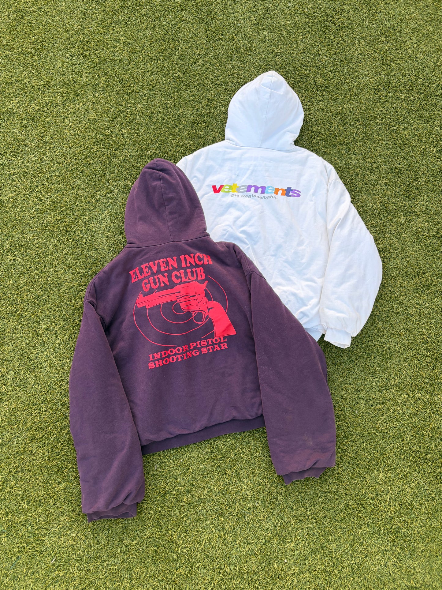 SS18 Vetements Multi-Color Logo “Die Regionalbahn” Padded Bomber Jacket