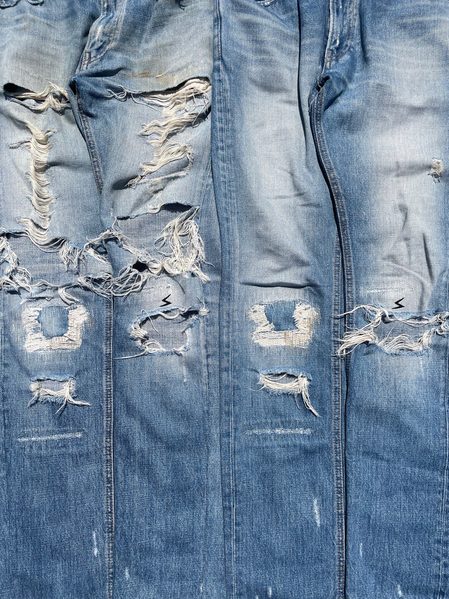 AW04 “Languid” - Undercover ‘52’ Lightwash Distressed Denim
