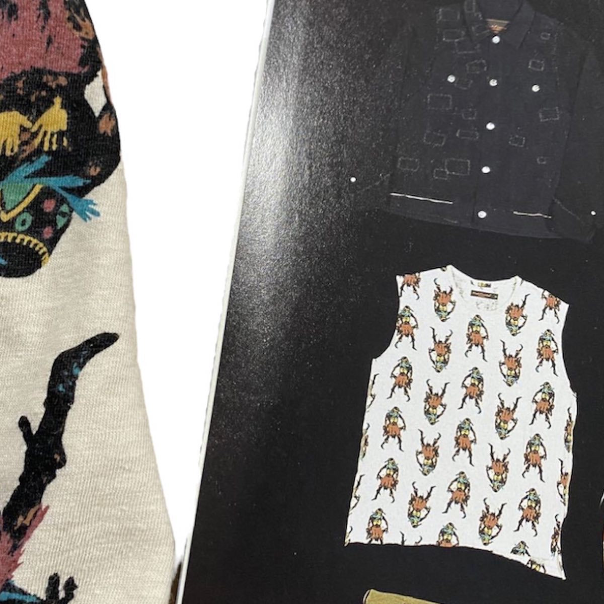 SS03 “Scab” - Undercover All Over Print Ethnic Figure Sleeveless Tank Top