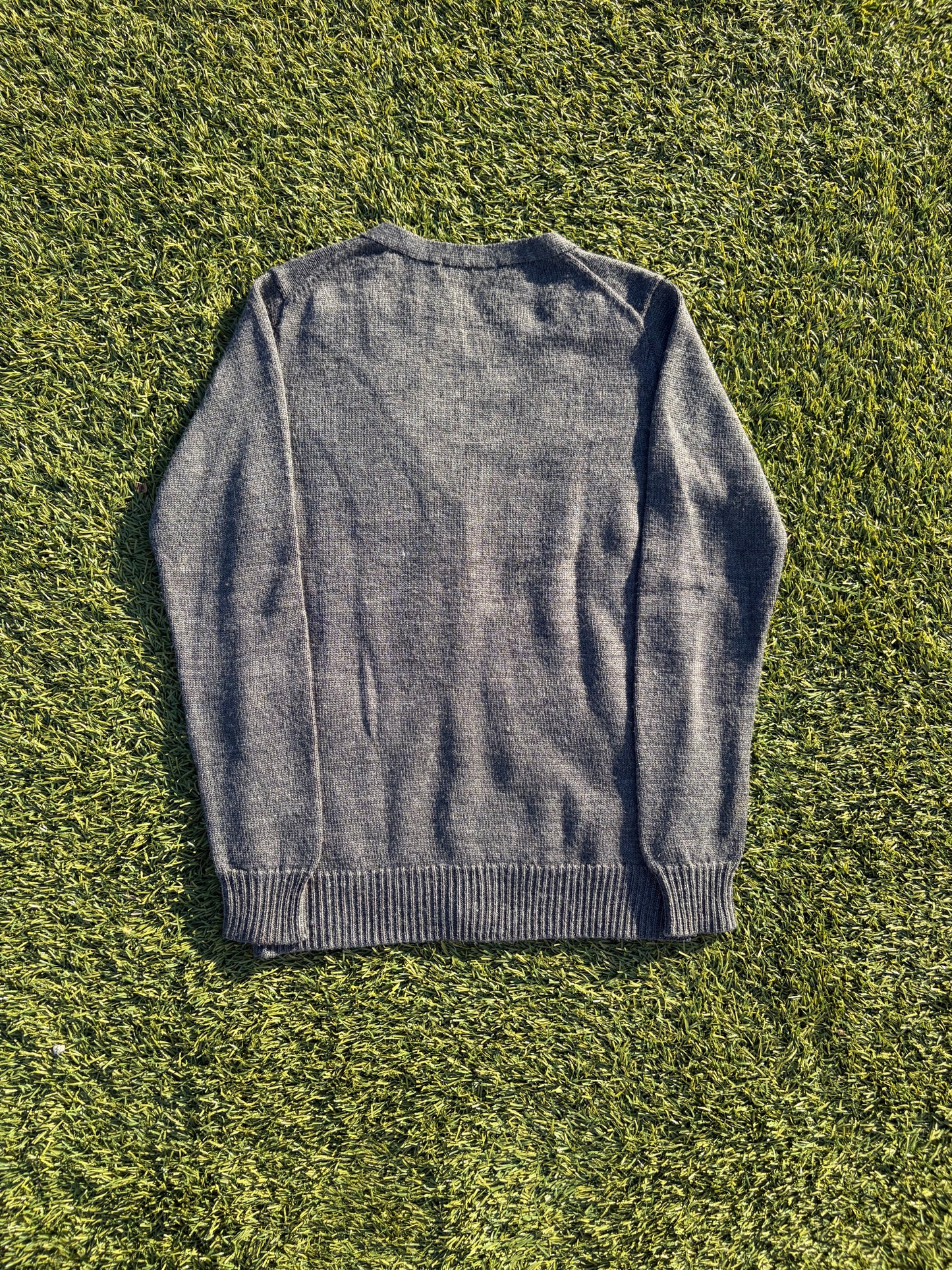 Ne-Net Hero Grey Knit Wool Cardigan