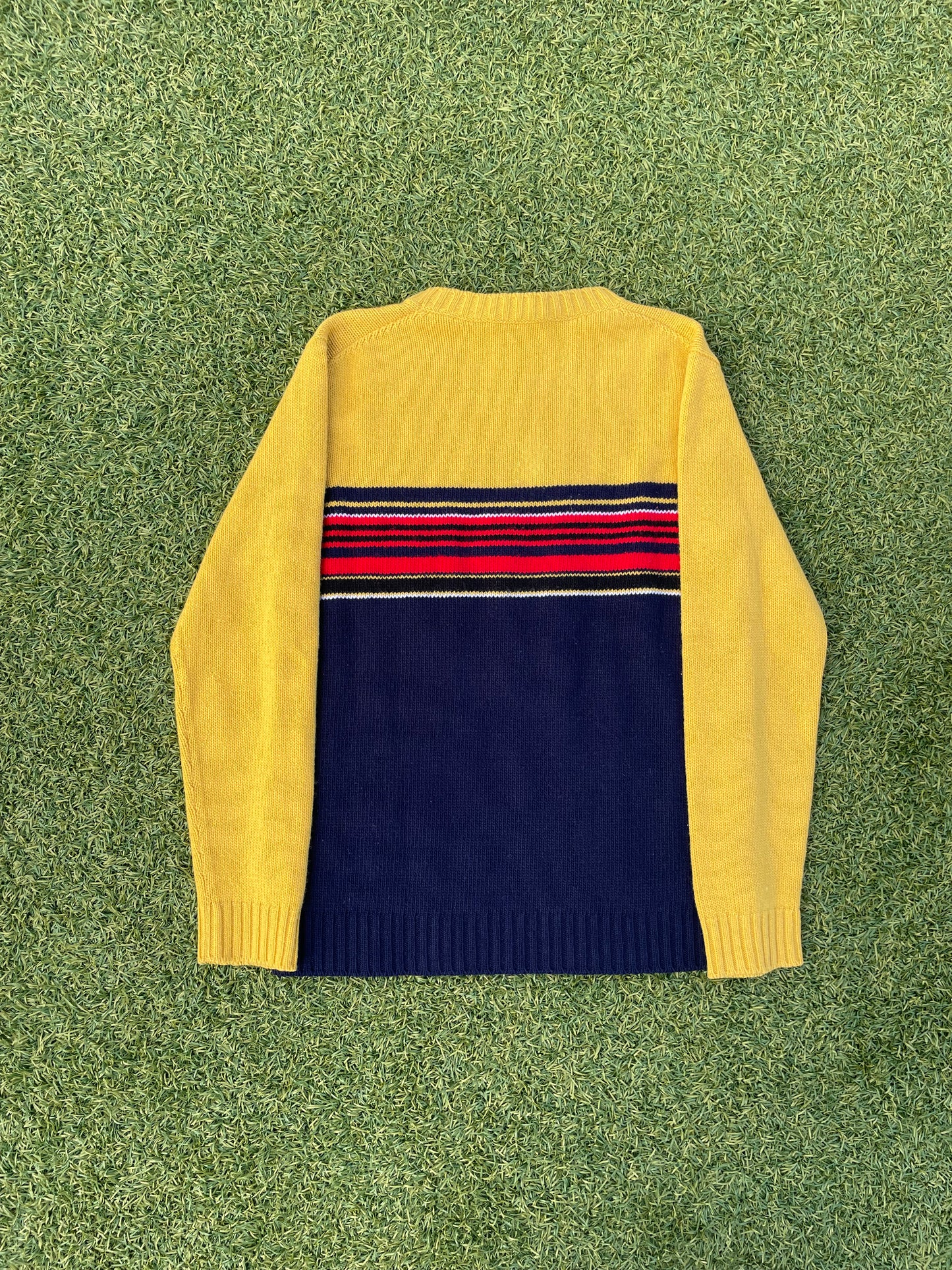 AW2018 Prada Milano Banana Stripe Knit Sweater 🍌