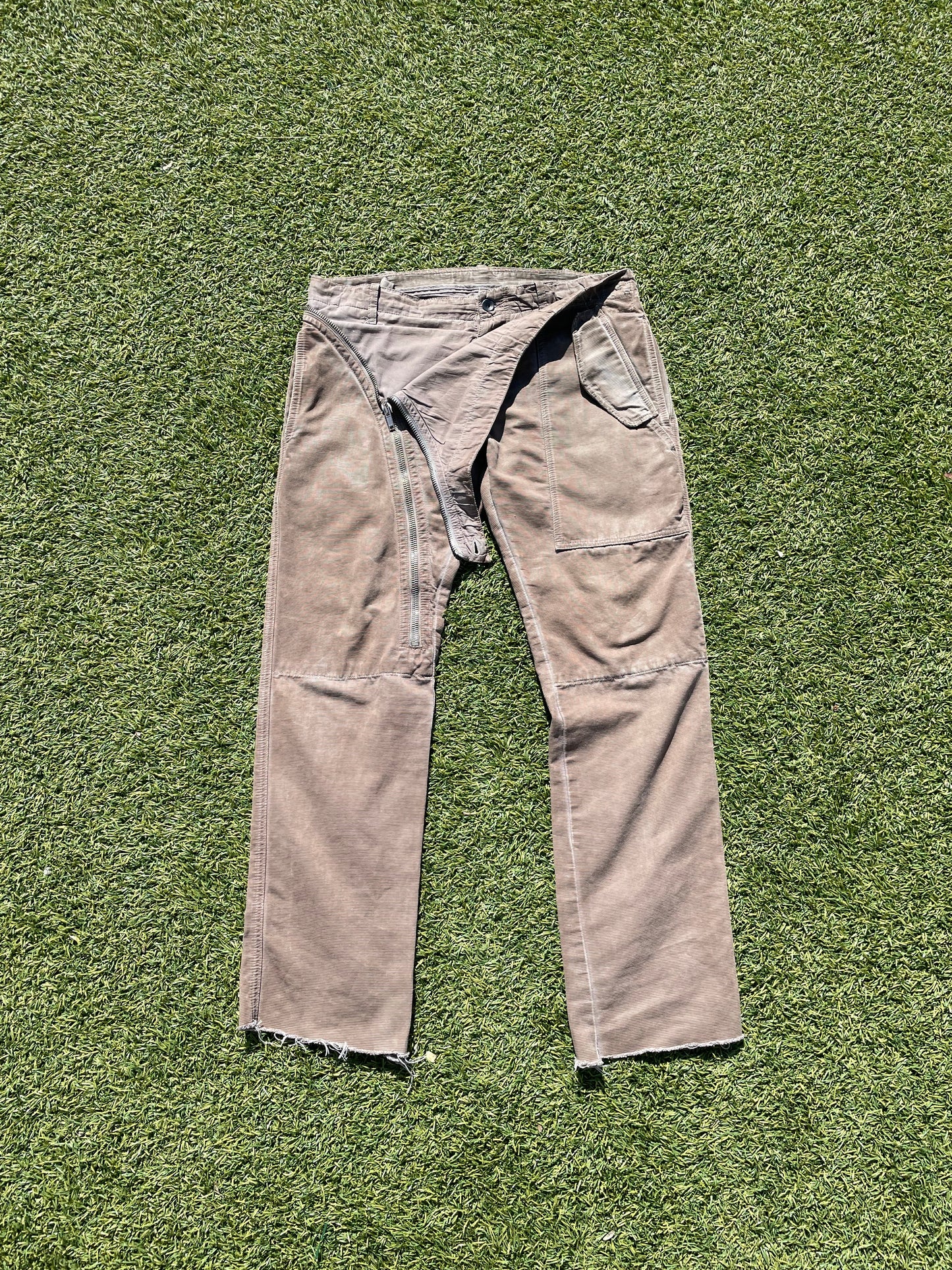 FW08-SS09 Rick Owens Double Layered Aircut Denim