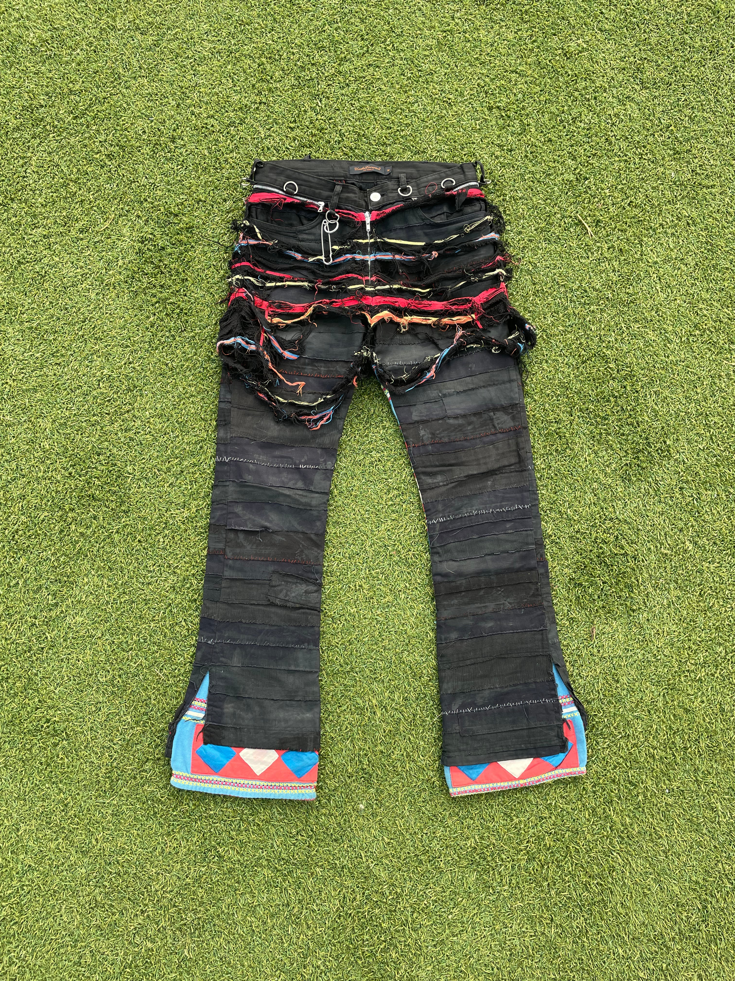 SS03 “SCAB” - Undercover Distressed Ethnic Patchwork Pant SS03 “SCAB” - Undercover Distressed Ethnic Patchwork Pant