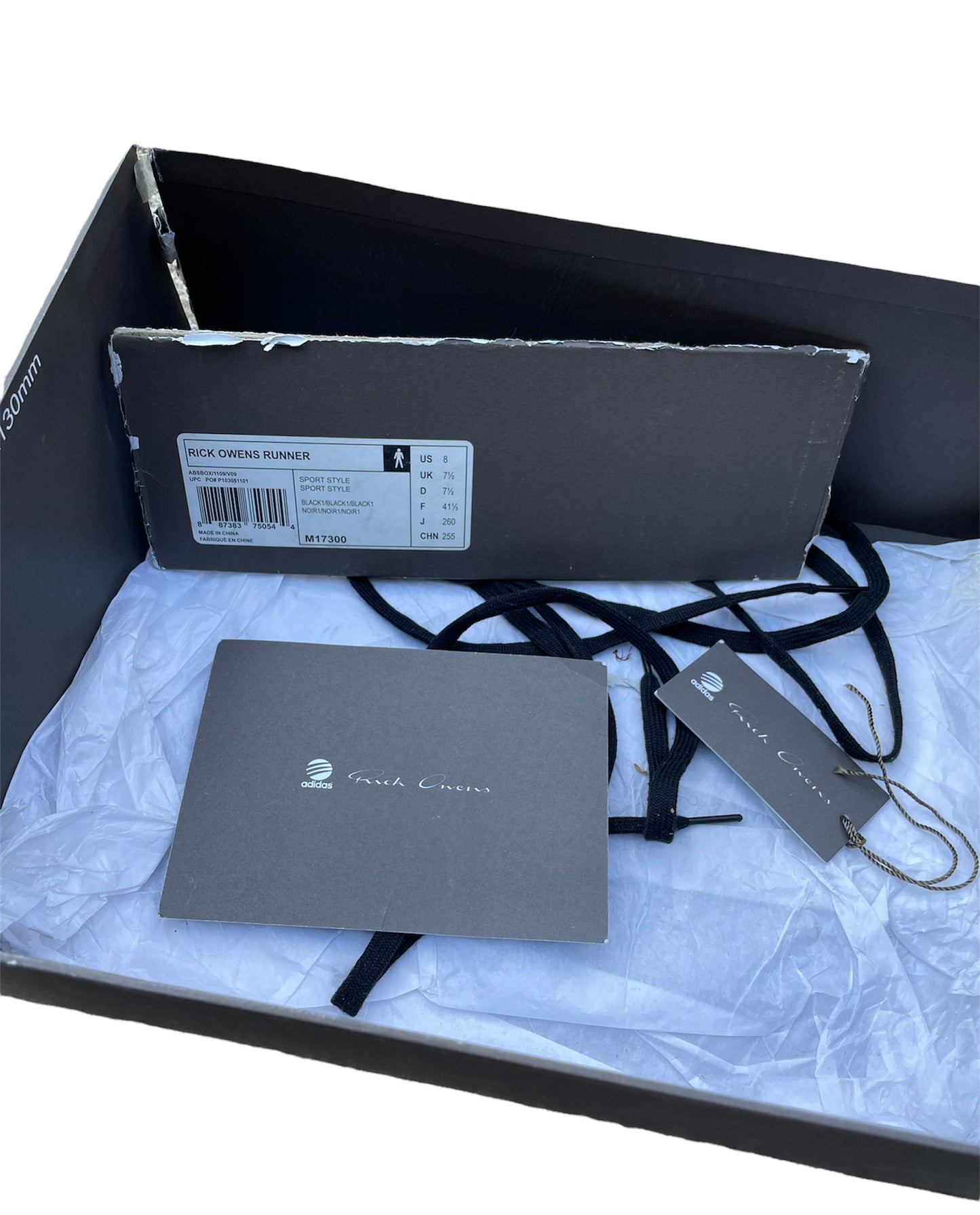 Rick Owens Black Runners Core