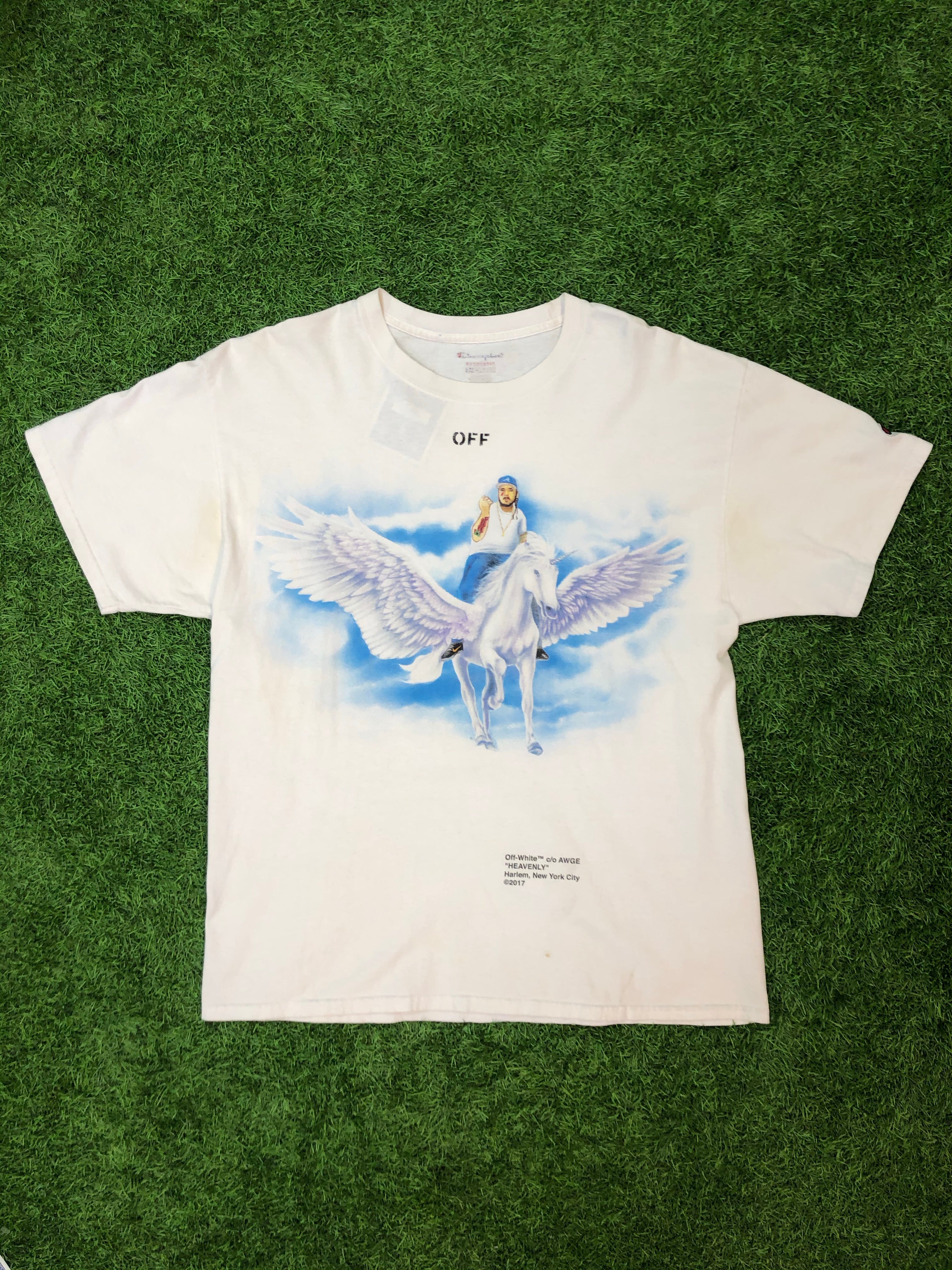 Off-White x Yams Days Heaven T-Shirt – rwndbckwrds