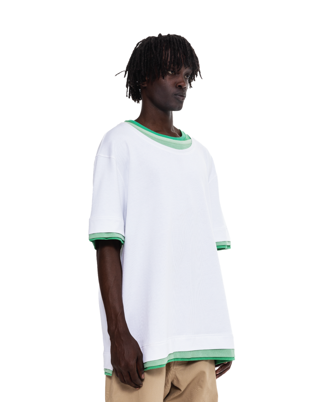 Aris Tatalovich Triple Layer Green Tone T-Shirt