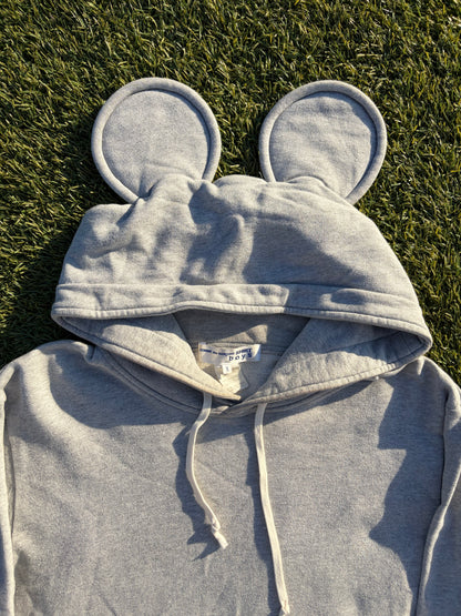 AW18 Comme Des Garçons Shirt Mickey Mouse Grey Hoodie