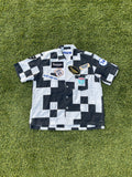 AW2002 Junya Watanabe Checkered Print Moto Patchwork Button Up