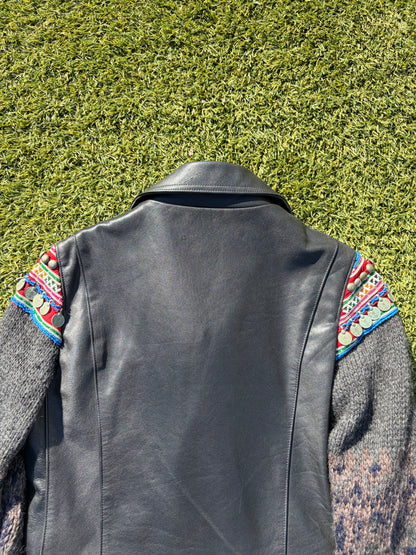 AW09 “Earmuff Maniac” - Undercover Ethnic Moto Leather Jacket