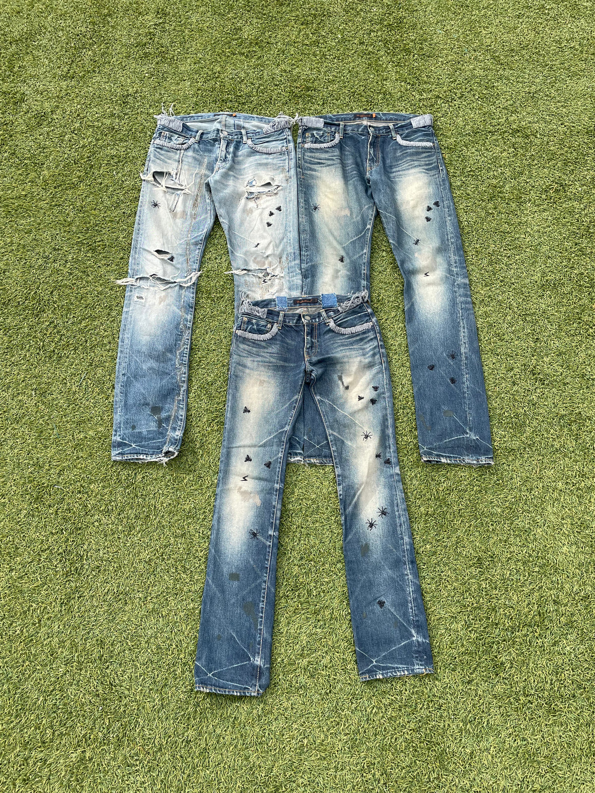 AW06 “GURUGURU” - Undercover Insects Distressed Denim