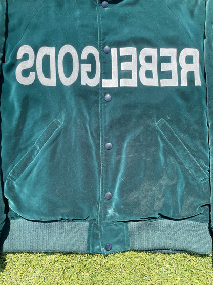 AW02 “Witch Cells Division” - Undercover ‘Rebelgods’ Green Velour Bomber Jacket