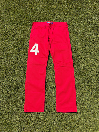 AD2002 Junya Watanabe Leather Patch ‘24’ Canvas Denim