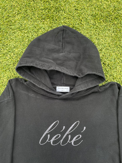 SS22 “Clones” - Balenciaga Bebe Rhinestone Hoodie