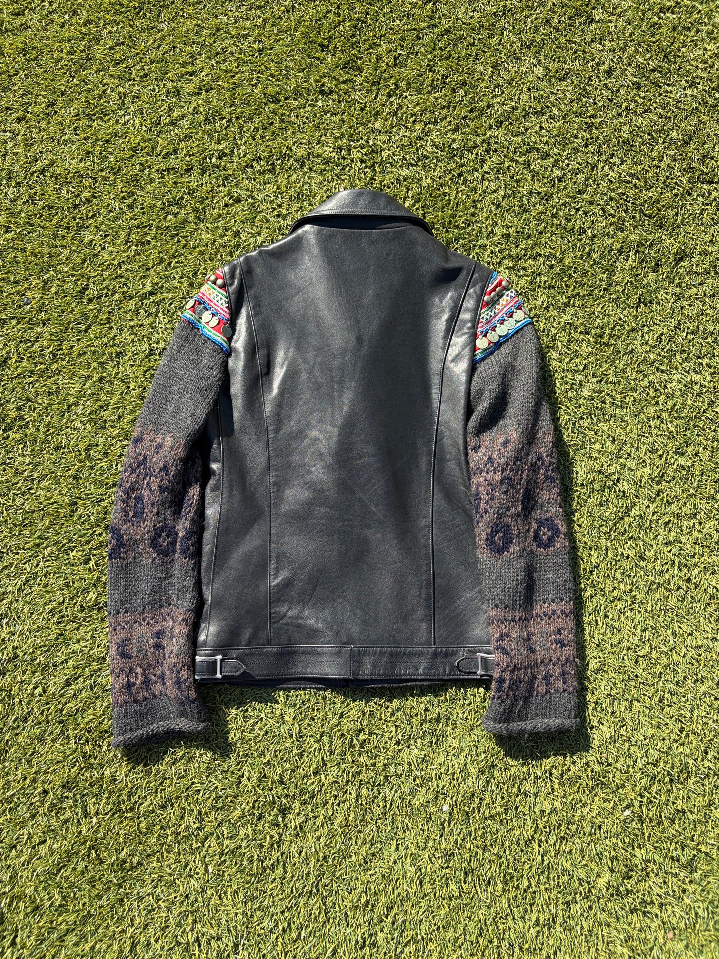 AW09 “Earmuff Maniac” - Undercover Ethnic Moto Leather Jacket