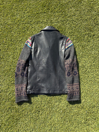 AW09 “Earmuff Maniac” - Undercover Ethnic Moto Leather Jacket