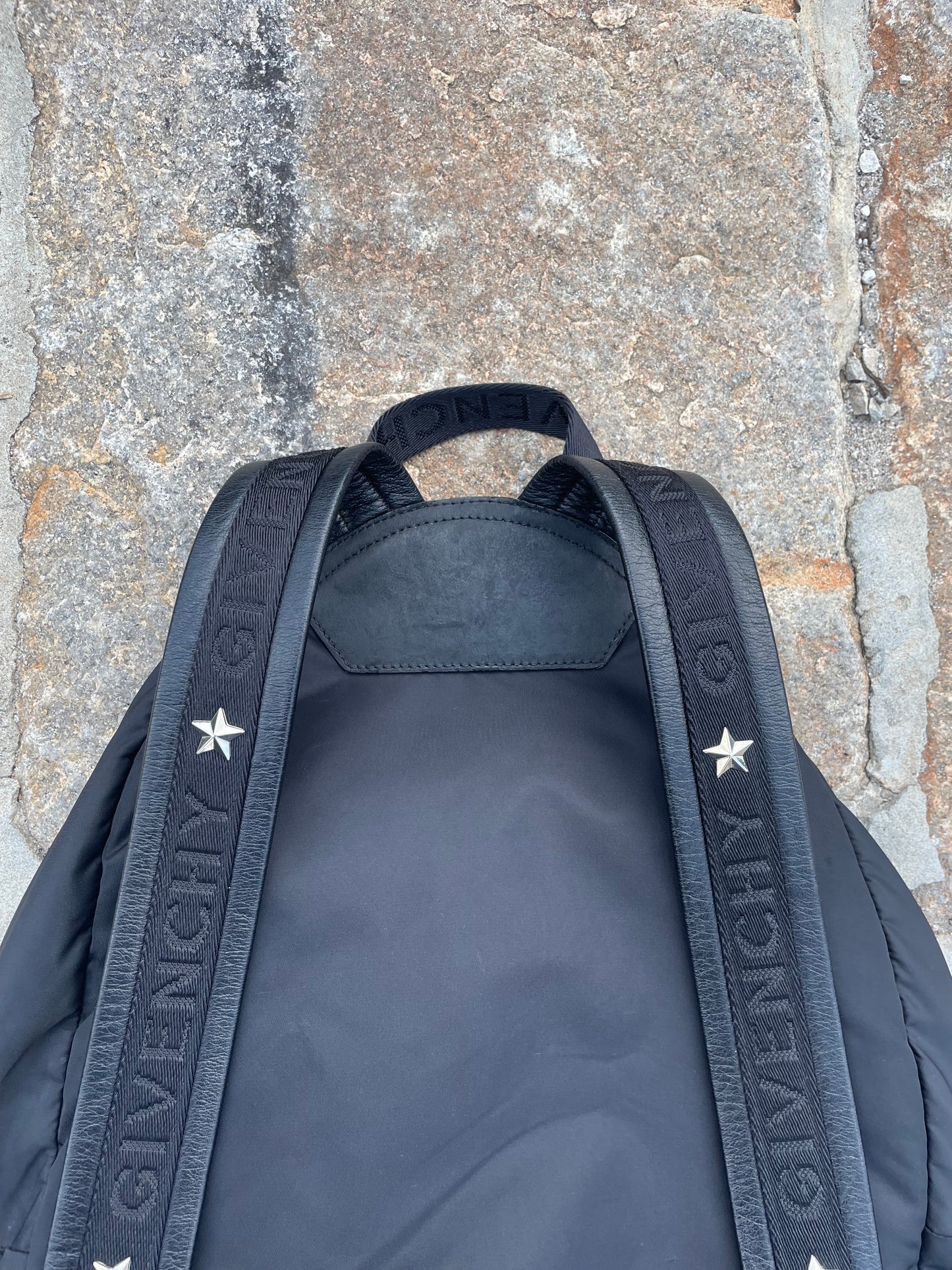 FW11 Givenchy Rottweiler Star Studded Nylon Leather Backpack