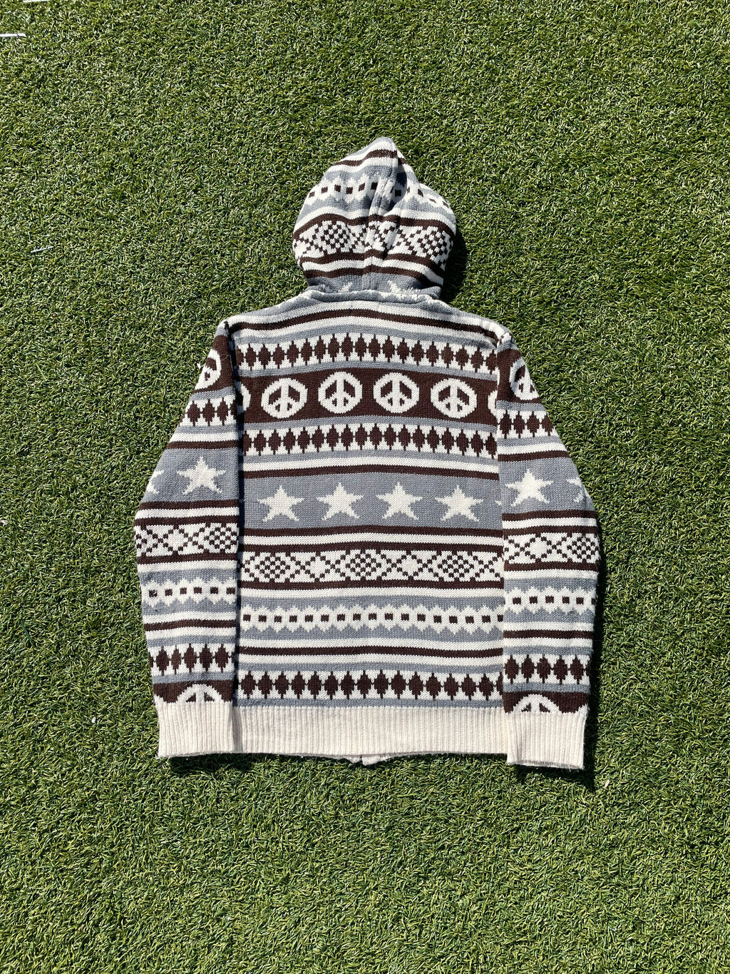 AFB Peace Knit Zip Up Hoodie