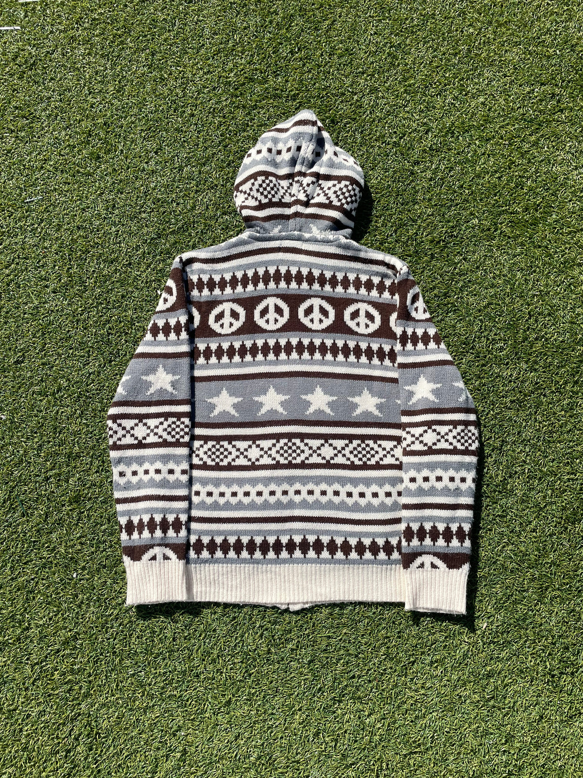 AFB Peace Knit Zip Up Hoodie