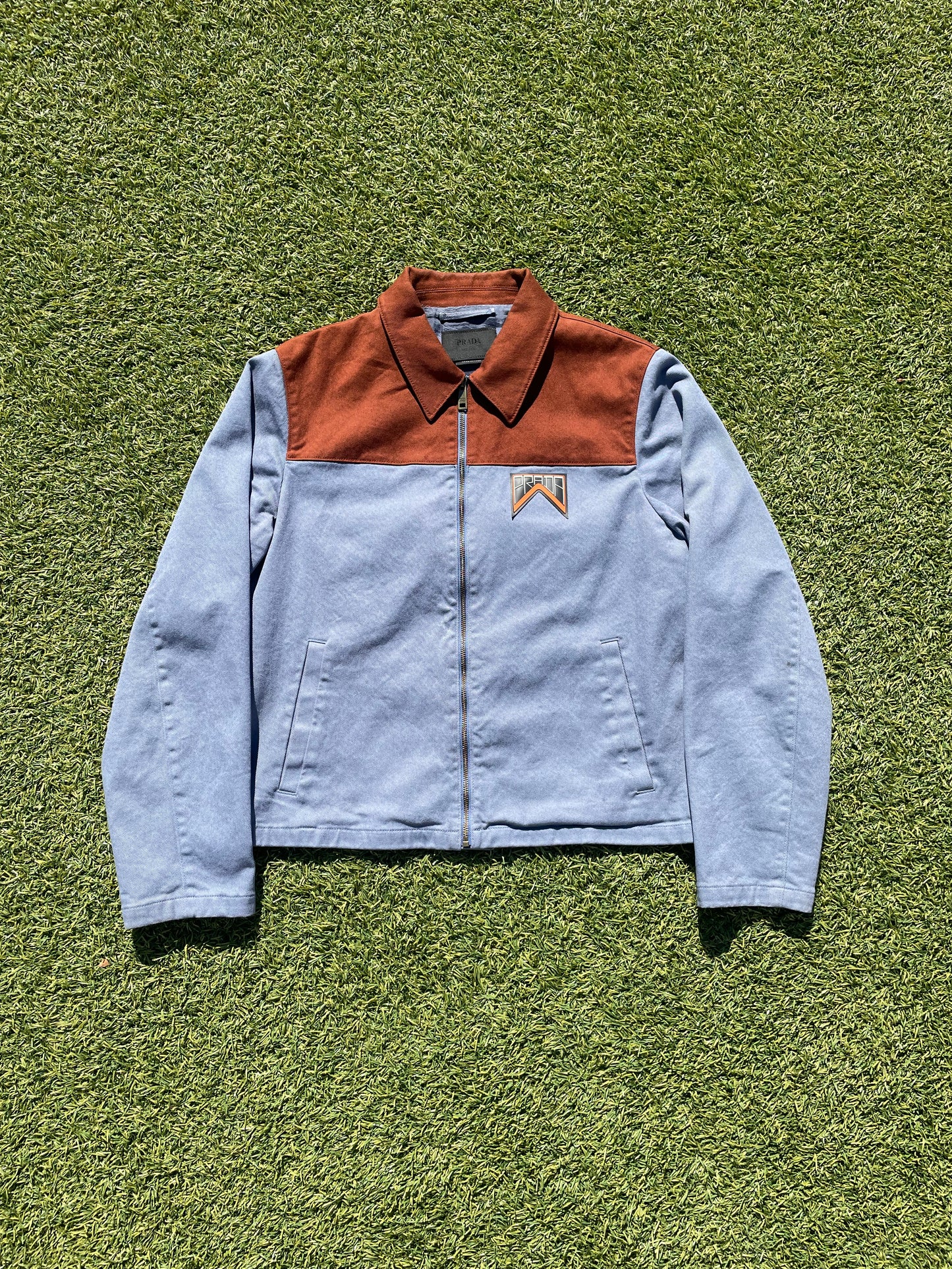 SS19 Prada Logo Patch Work Jacket