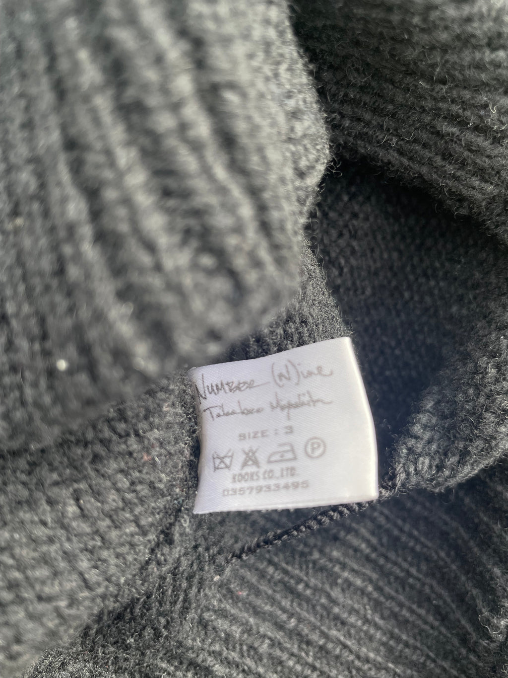 AW05 “The High Streets” - Number (N)ine Patchwork Wool Cardigan