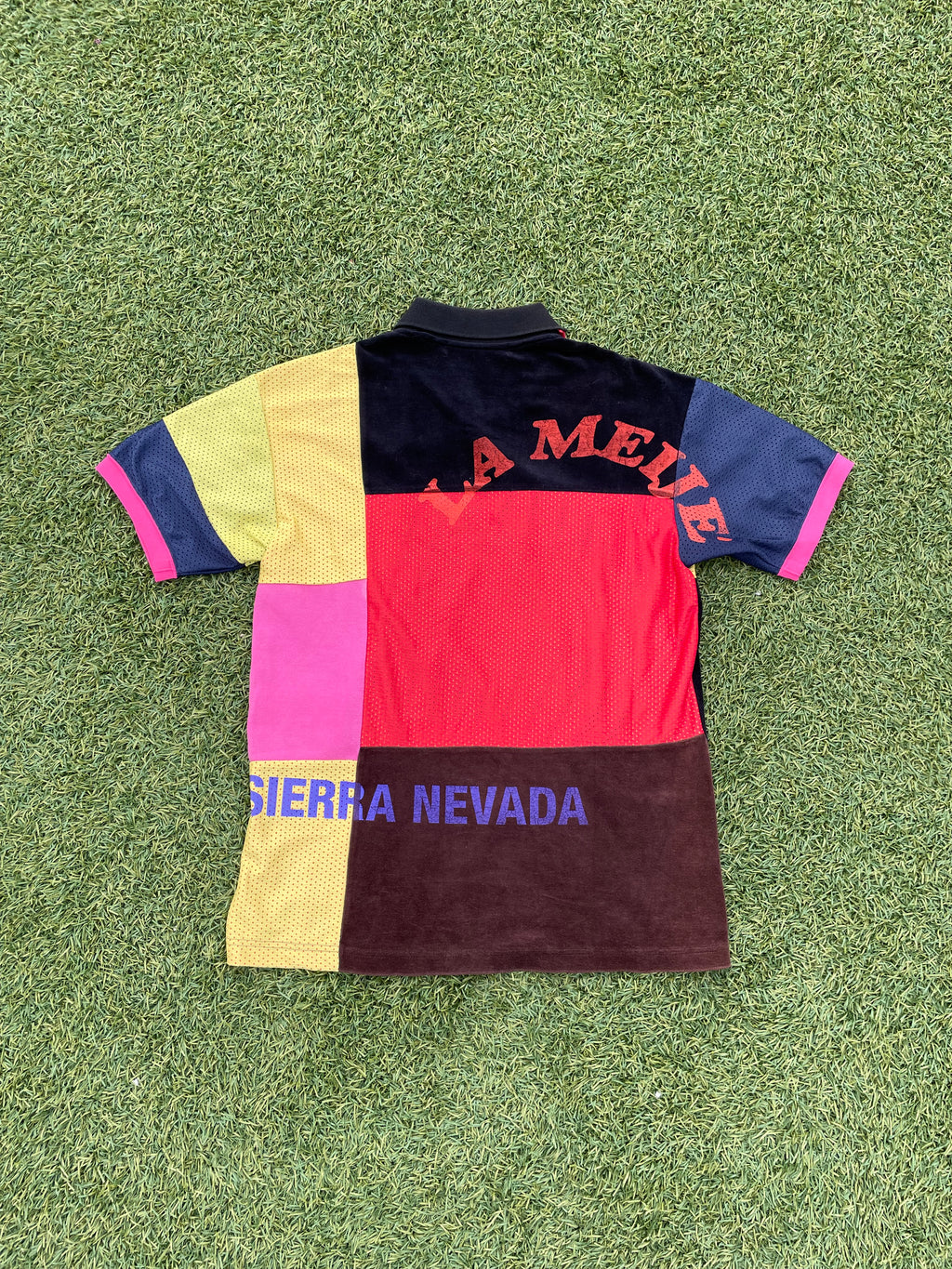 AD2005 Junya Watanabe Multi-Color ‘La Meije’ Patchwork Polo