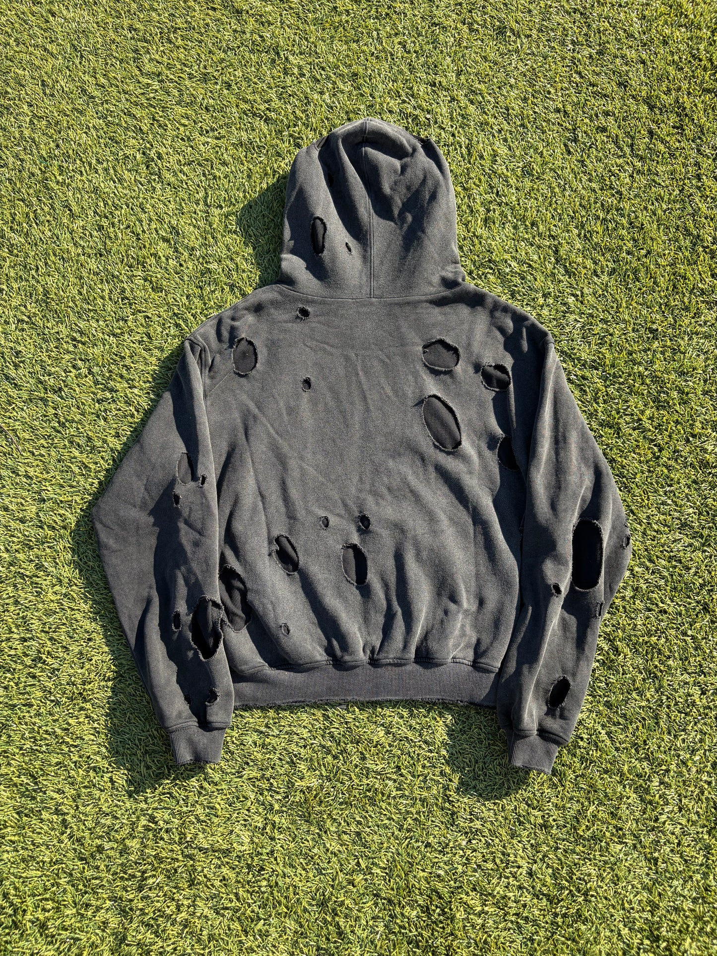 AW26 Troubled Waters Double Layered Bullet Thermal Zip Up Hoodie