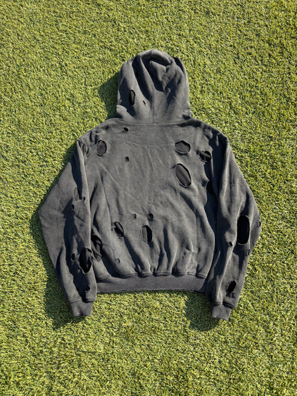 AW26 Troubled Waters Double Layered Bullet Thermal Zip Up Hoodie
