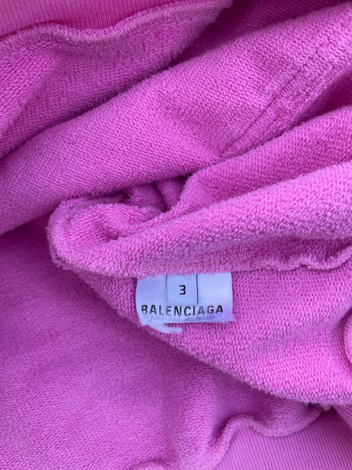 FW22 360* Snowstorm - Balenciaga Polo Pink Zip Up Hoodie