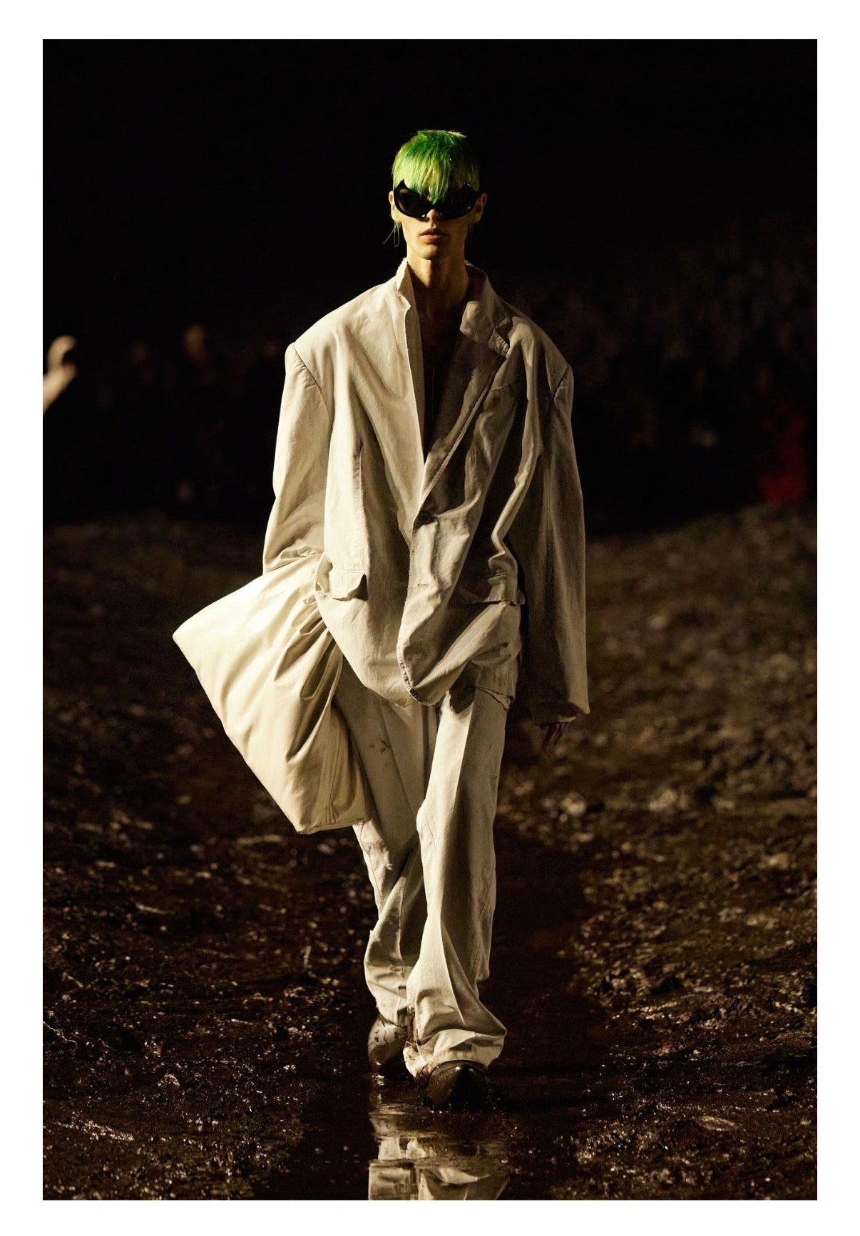 SS23 Balenciaga Distressed Destroyed Mudwash Denim