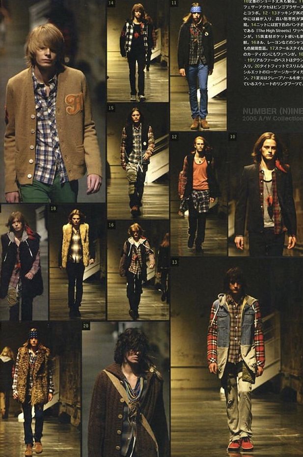 AW05 “The High Streets” - Number (N)ine Patchwork Wool Cardigan