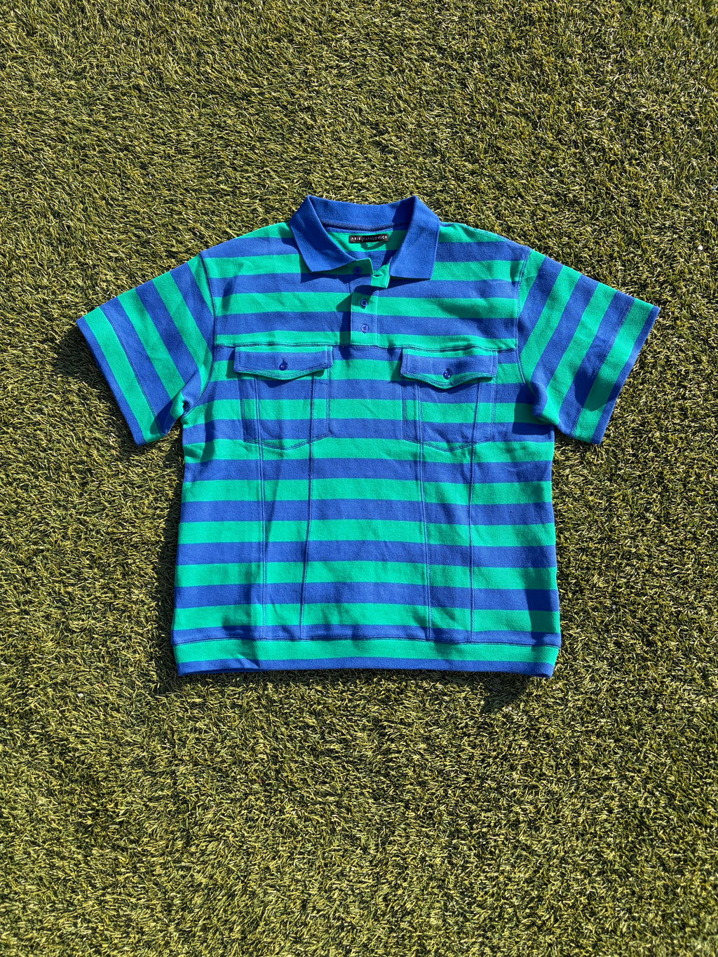 SS25 Aris Tatalovich Dual Pocket Stripe Polo