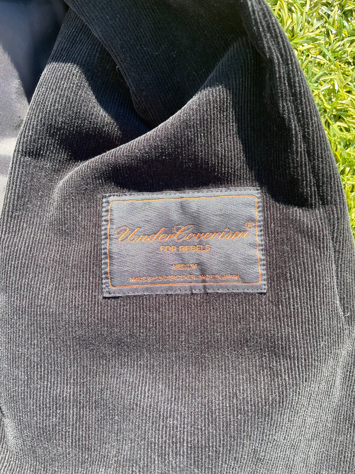 AW03 “Paperdoll” - Undercover Hybrid Black Corduroy Blazer