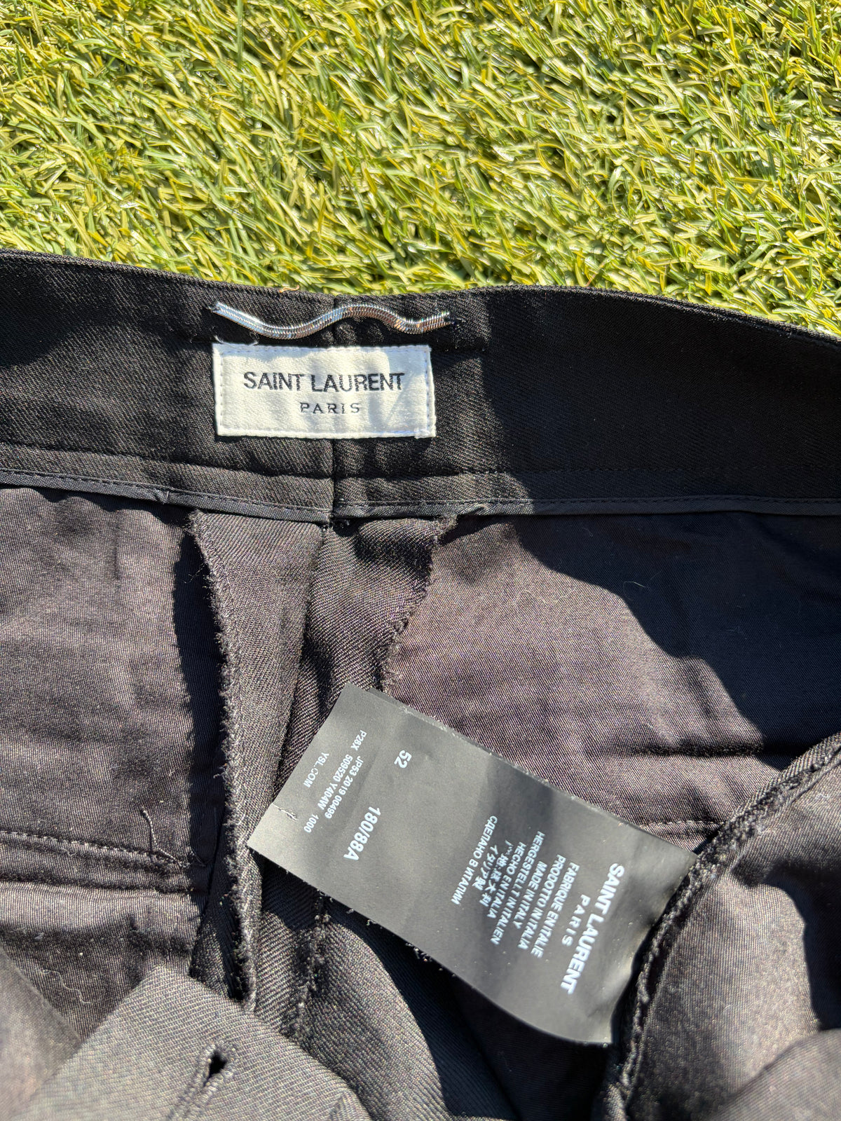 AW18-SS19 Saint Laurent Black Dress Suit