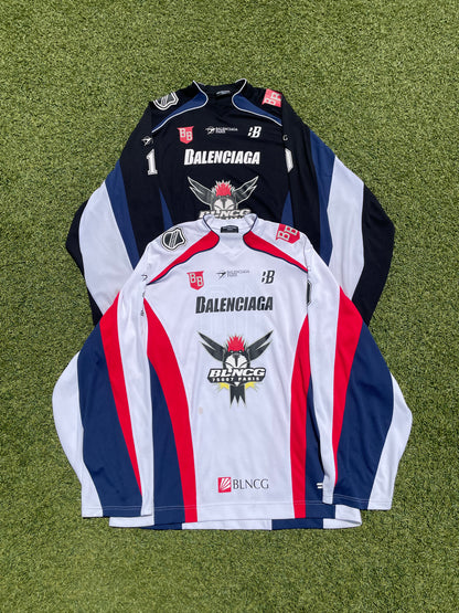 SS20 Balenciaga Black Hockey Logo Jersey 🏒