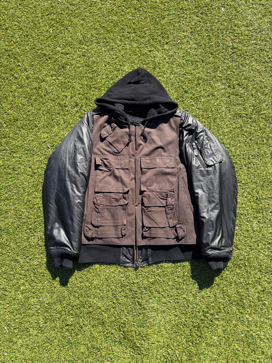 AW06/07 Undercover Vandalize Cargo Nylon Bomber Jacket