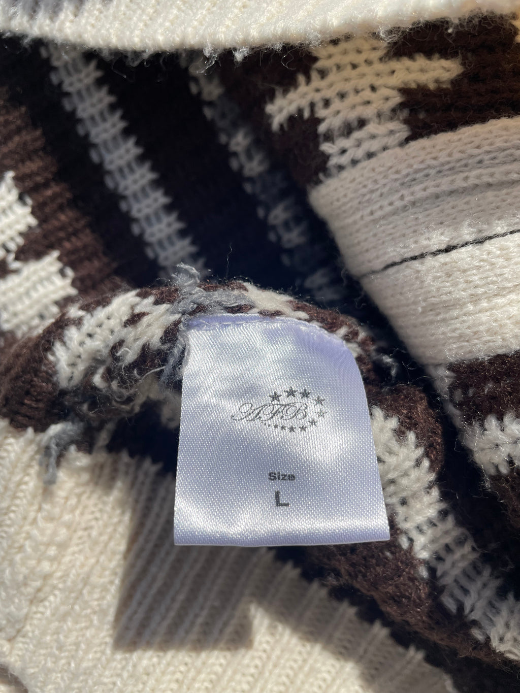 AFB Peace Knit Zip Up Hoodie