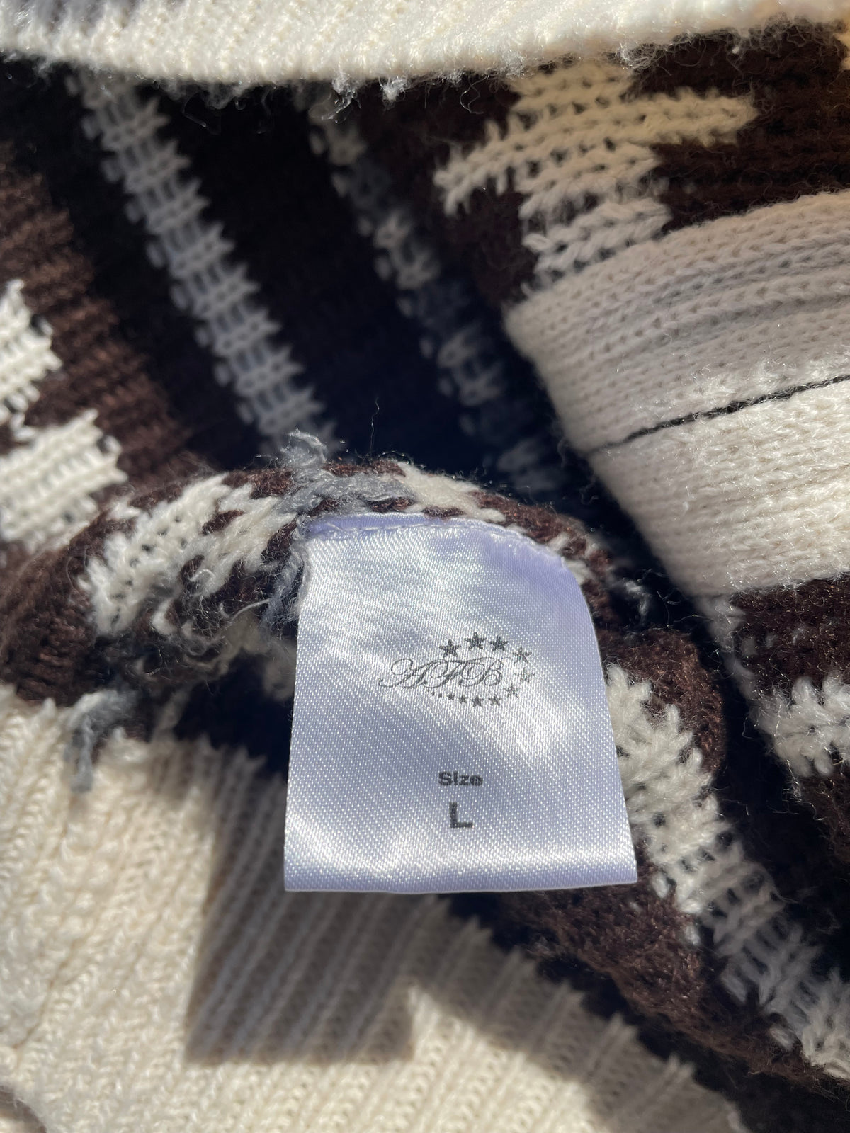 AFB Peace Knit Zip Up Hoodie