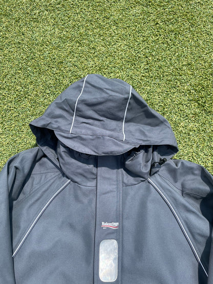 AW17 Balenciaga C-Shape Grey Campaign Parka Jacket