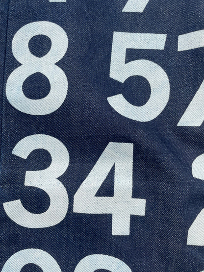 AD2002 Junya Watanabe All Over Print Numbers Denim