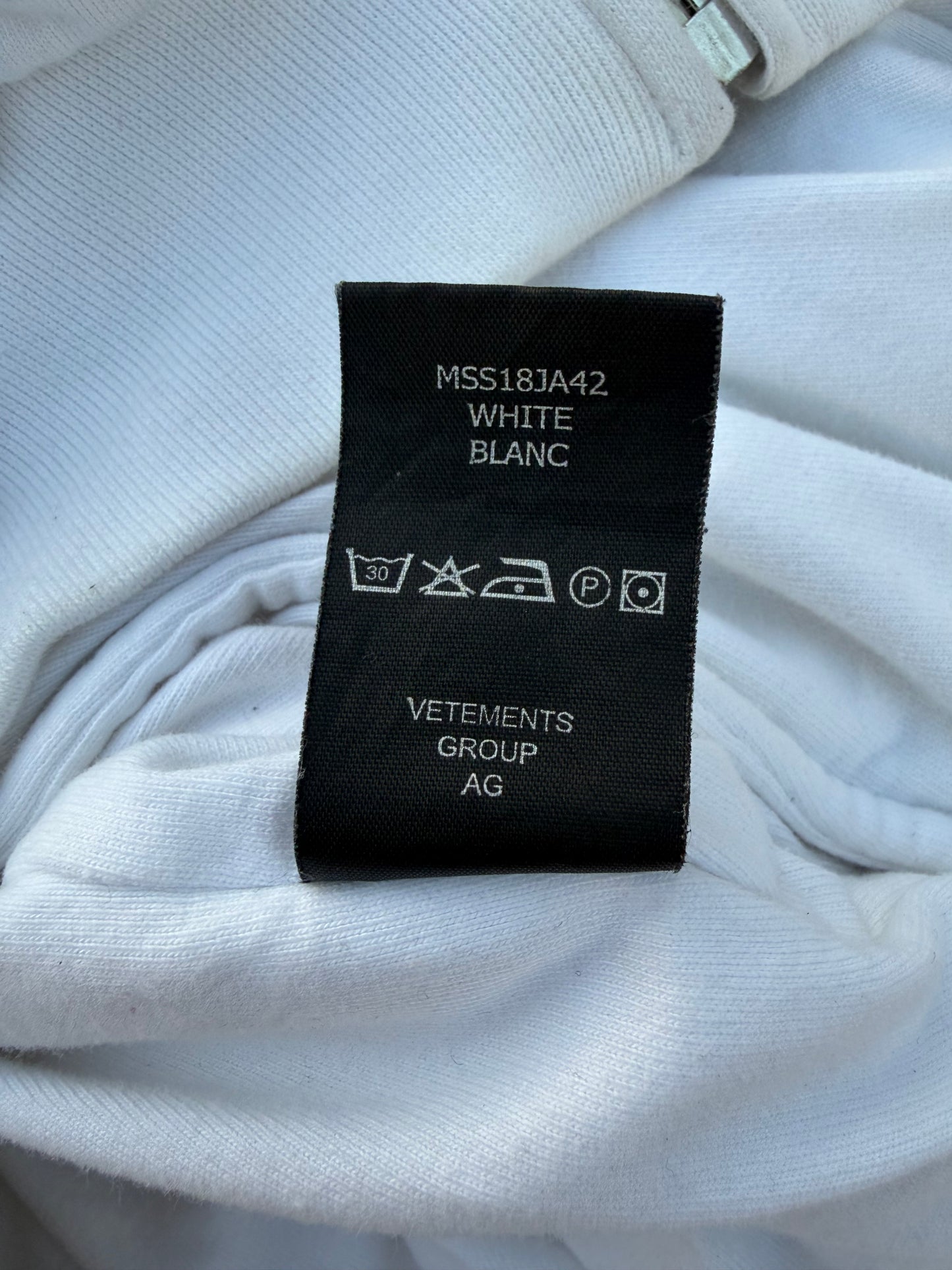 SS18 Vetements Multi-Color Logo “Die Regionalbahn” Padded Bomber Jacket