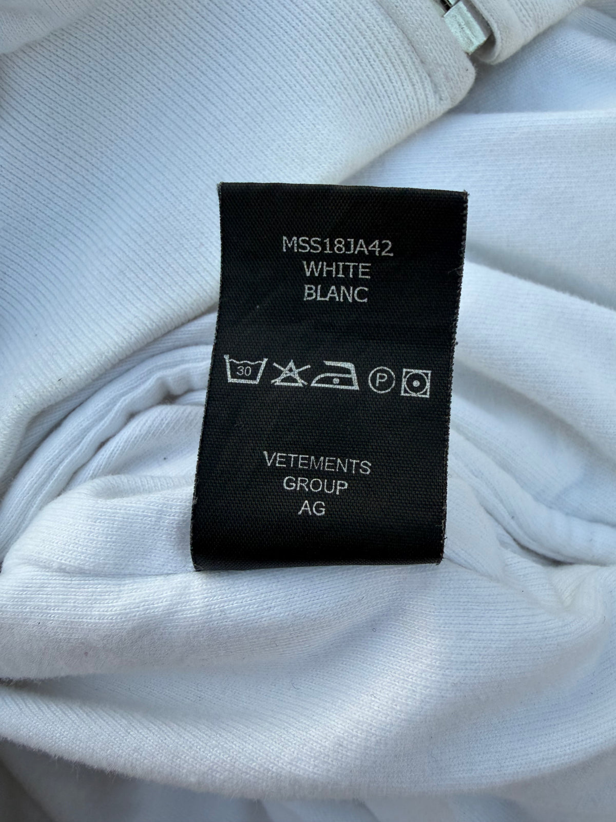 SS18 Vetements Multi-Color Logo “Die Regionalbahn” Padded Bomber Jacket