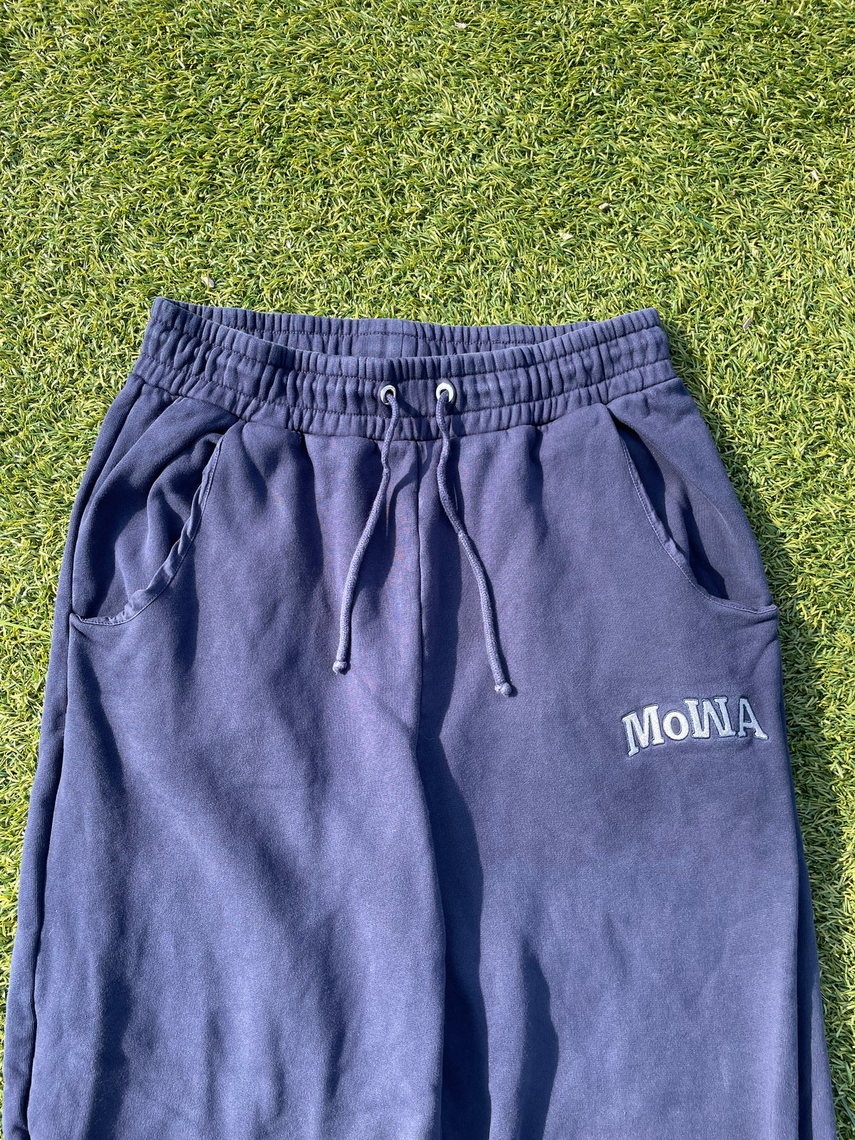 AW23 Mowalola MoWA Navy Sweatpants
