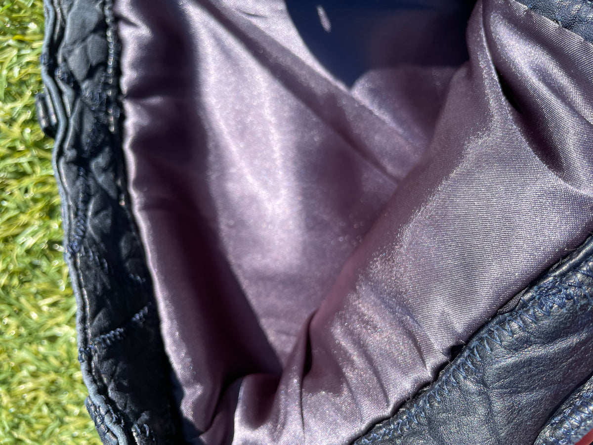 AW03 “Paperdoll” - Undercover Geometric Leather Stitch Denim
