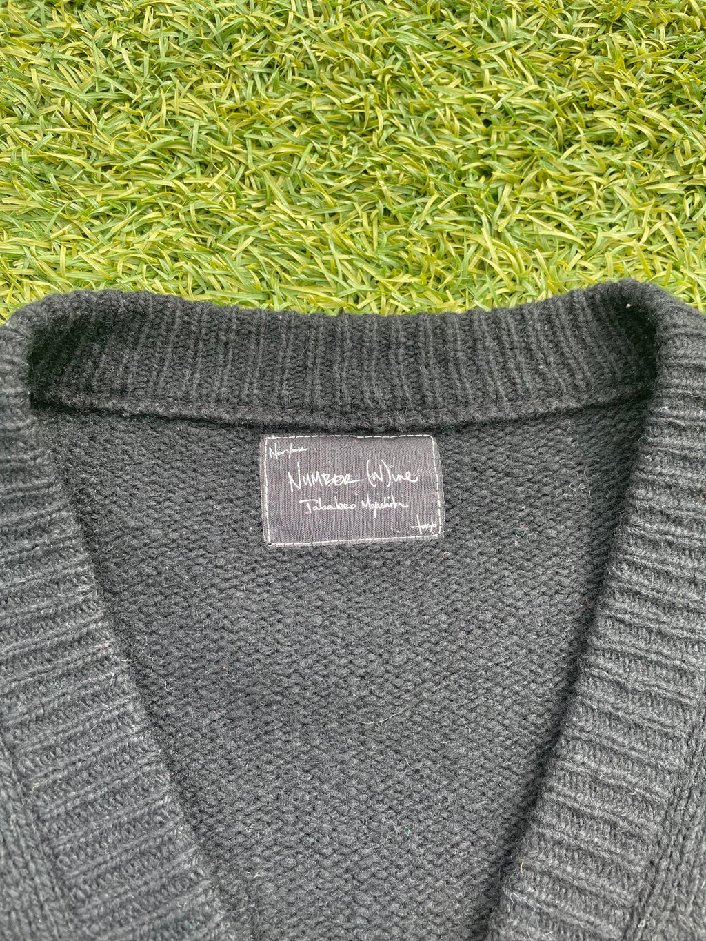 AW05 “The High Streets” - Number (N)ine Patchwork Wool Cardigan